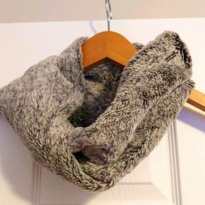 Calvin Klein Faux Fur Cowl Scarf